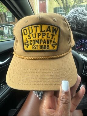 Target Brown Outlaw Supply Company Patch Cap with Yellow Patch